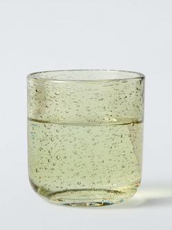 John Lewis Bubble Glass Tumbler, 375ml, Pistachio - view 2, Multi