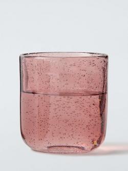 John Lewis Bubble Glass Tumbler, 375ml, Plaster - view 2, Multi