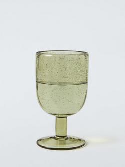 John Lewis Bubble Wine Glass, 274ml, Pistachio - view 2, Multi