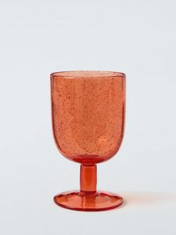 John Lewis Bubble Wine Glass, 274ml, Plaster, Multi