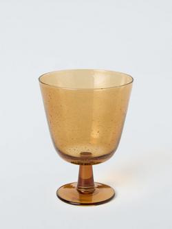 John Lewis Bubble Wine Glass, 260ml, Amber, Amber