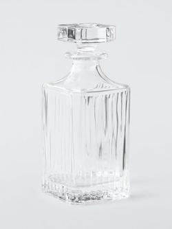 John Lewis Paloma Timeless Crystal Glass Decanter, 750ml, Clear, Clear