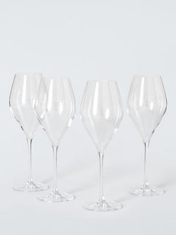 John Lewis Swan Crystal Red Wine Glass, Set of 4, 560ml, Clear, Clear