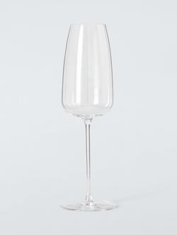 John Lewis Sora Crystal Glass Champagne Flute, Set of 2, 360ml, Clear - view 2, Clear