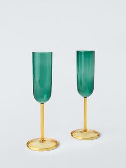 John Lewis Colour Luxe Champagne Glass Flute, Set of 2, 160ml, Multi