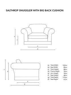 John Lewis x Sophie Conran Salthrop Snuggler Replacement Loose Cover - view 2, Beatrice Nutmeg