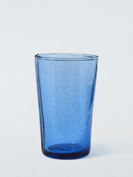 John Lewis Coastal Glass Highball, 300ml, Blue, Blue