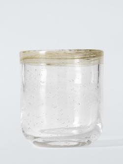 John Lewis Bubble Colour Rim Glass Tumbler, 350ml, Green, Multi