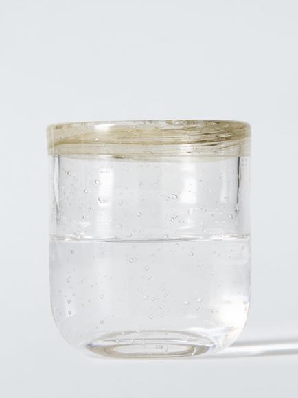 John Lewis Bubble Colour Rim Glass Tumbler, 350ml, Green - view 2, Multi