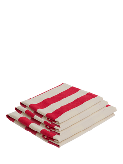 John Lewis x Sophie Conran Salthrop Large Sofa Replacement Loose Cover, Petunia Red Stripe