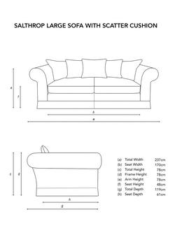 John Lewis x Sophie Conran Salthrop Large Scatter Back Sofa Replacement Loose Cover - view 2, Boho Parchment
