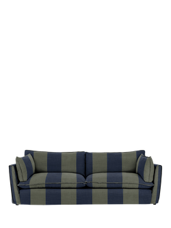 John Lewis x Sophie Conran Cocobella Grand Sofa, Light Leg, Woodland Stripe