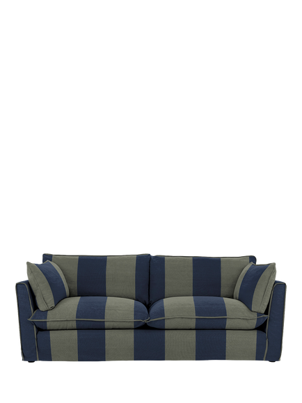 John Lewis x Sophie Conran Cocobella Large Sofa, Light Leg, Woodland Stripe