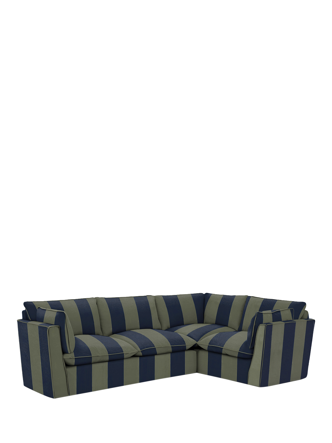 Cocobella Range, John Lewis x Sophie Conran Cocobella LHF Medium Corner Sofa, Woodland Stripe