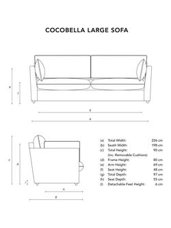 John Lewis x Sophie Conran Cocobella Large Sofa Replacement Loose Cover - view 2, Woodland Stripe