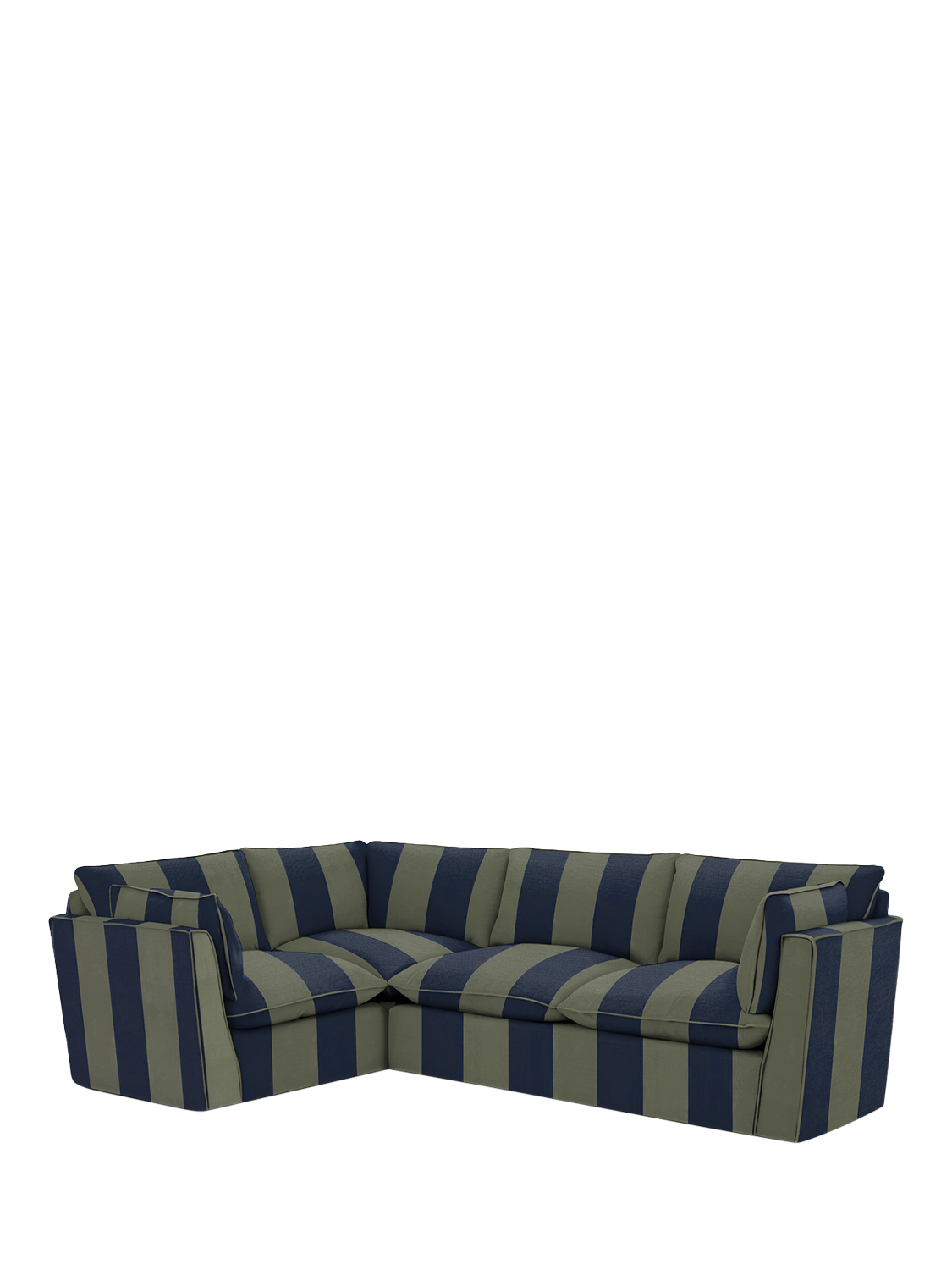 Cocobella Range, John Lewis x Sophie Conran Cocobella Medium RHF Corner Sofa, Woodland Stripe