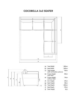 John Lewis x Sophie Conran Cocobella 5+ Seater Corner Sofa - view 2, Woodland Stripe