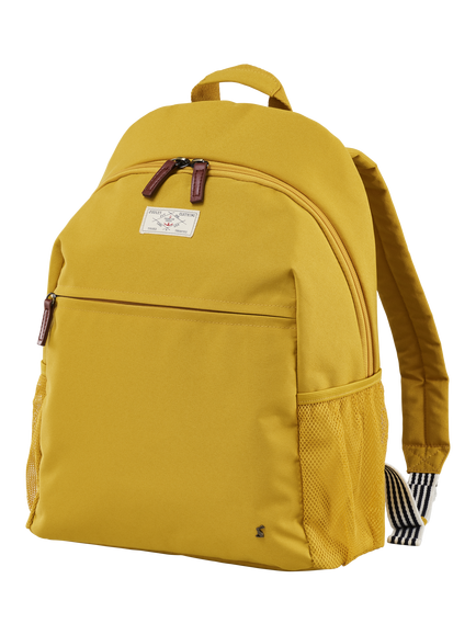 Joules Coast Double Zip Large Backpack, 17L, Antique Gold, Antique Gold
