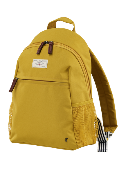 Joules Coast Double Zip Small Backpack, 10.8L, Antique Gold, Antique Gold