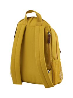 Joules Coast Double Zip Small Backpack, 10.8L, Antique Gold - view 2, Antique Gold