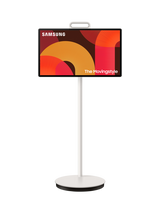 Samsung The Movingstyle LSM7F Quad HD Portable Touch Screen Smart TV, 27 inch with Built-in Battery, Cream