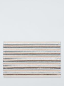 John Lewis Coastal Stripe Bath Mat, Multi, Multi
