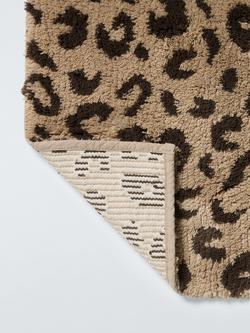 John Lewis Tufted Leopard Print Bath Mat, Warm Sand/Cocoa - view 2, Warm Sand/Cocoa