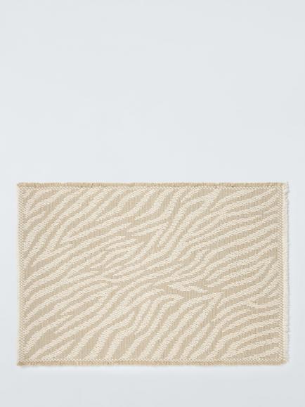 John Lewis Zebra Bath Mat, Natural, Natural