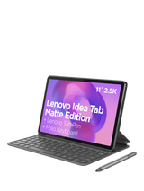 Lenovo IdeaTab Matte Edition Tablet, Android, 8GB RAM, 128GB, 11” 2.5K, with Folio Keyboard & Tab Pen, Grey