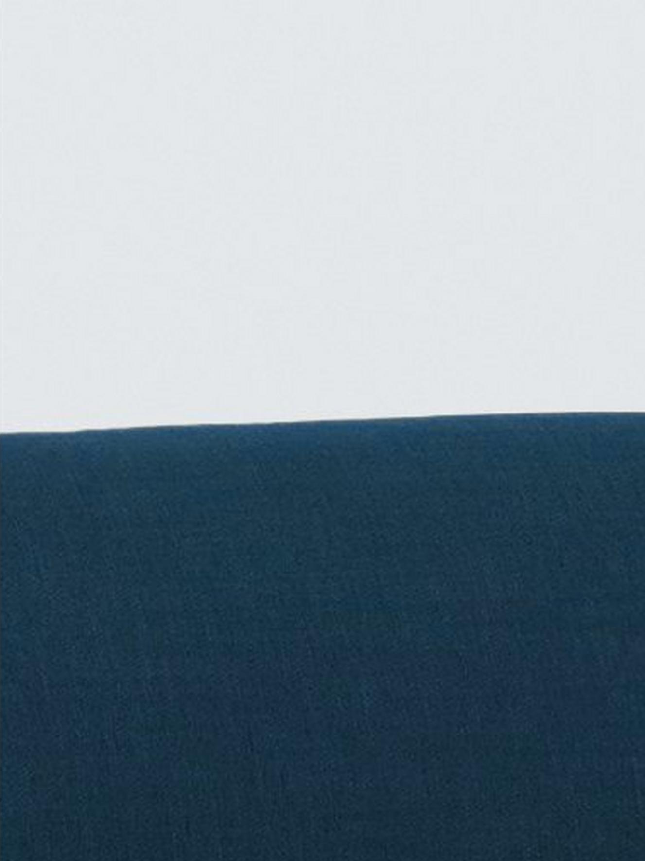 Dark Blue, Natural Piping