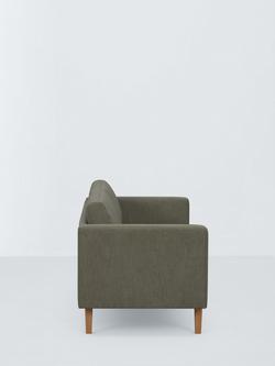 John Lewis Eavis Large 3 Seater Sofa, Light Leg, Scandi Textured Green - view 2, Scandi Textured Green