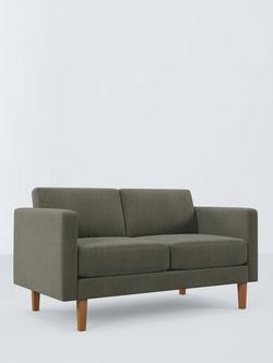 John Lewis Eavis Medium 2 Seater Sofa, Light Leg, Scandi Textured Green, Scandi Textured Green
