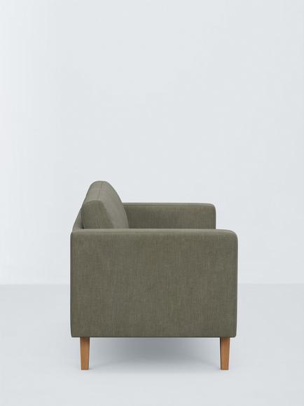 John Lewis Eavis Medium 2 Seater Sofa, Light Leg, Scandi Textured Green - view 2, Scandi Textured Green