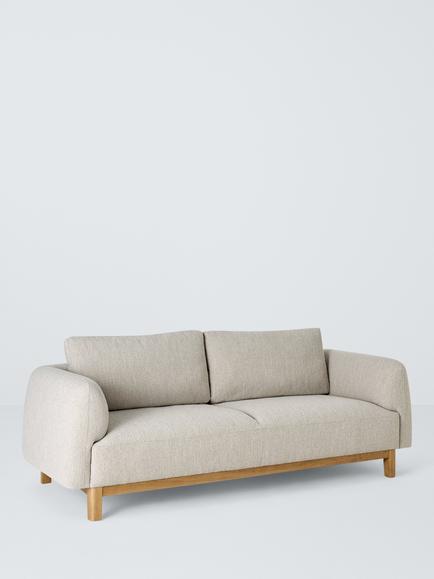 John Lewis Mysa Grand 4 Seater Sofa, Light Leg, Biscuit Boucle, Biscuit Boucle