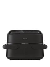 Philips NA150/09 Dual Basket Flex Air Fryer, Black