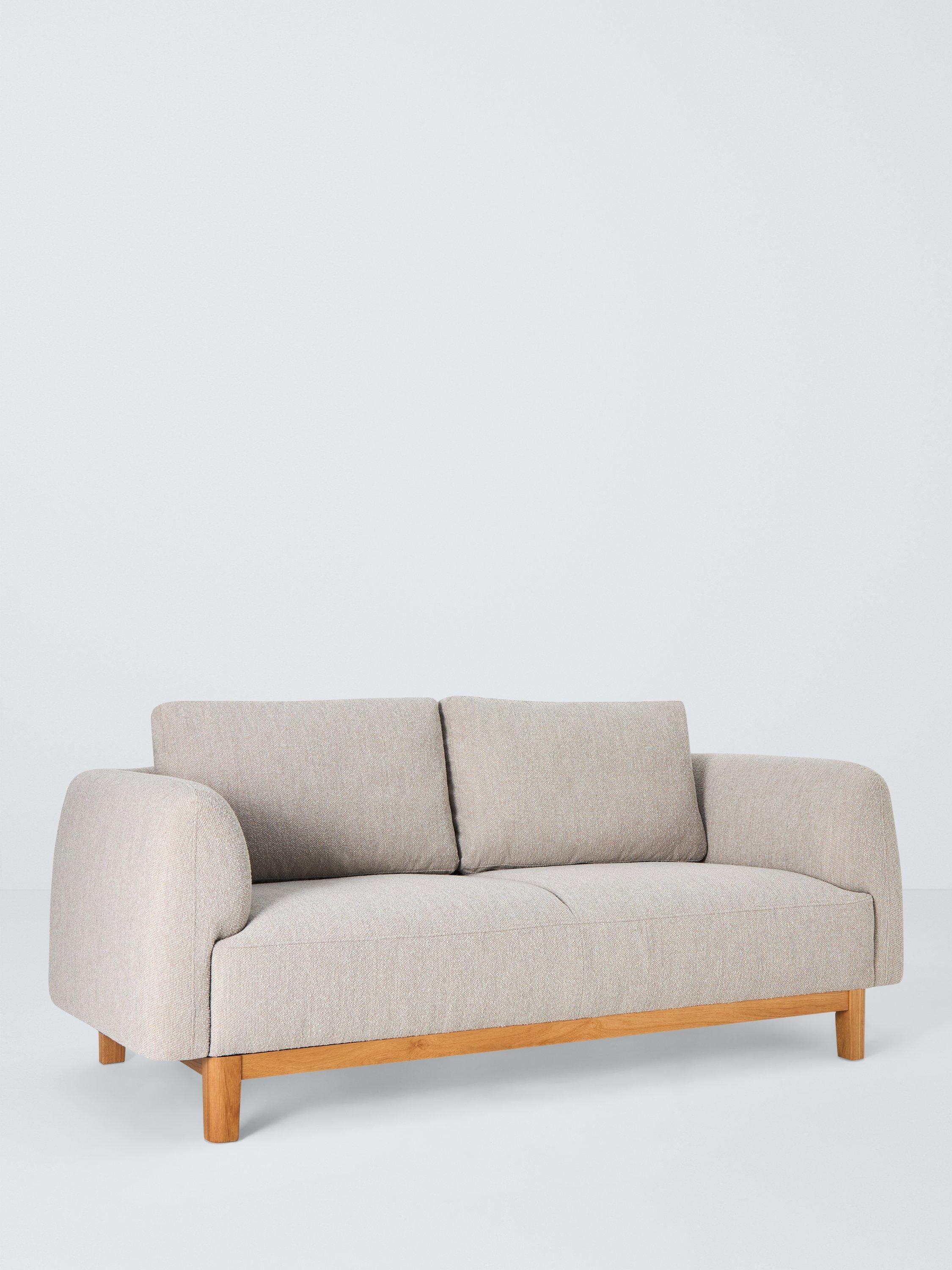 Mysa Range, John Lewis Mysa Large 3 Seater Sofa, Light Leg, Biscuit Boucle