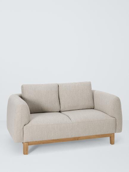 John Lewis Mysa Small 2 Seater Sofa, Light Leg, Biscuit Boucle, Biscuit Boucle