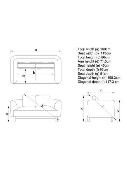 John Lewis Mysa Small 2 Seater Sofa, Light Leg, Biscuit Boucle - view 2, Biscuit Boucle