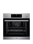 AEG OUTLET BES355010M Built In Electric Single Oven with Steam Function, Like New, Stainless Steel