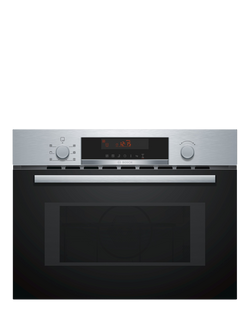 Bosch OUTLET Series 4 CMA583MS0B Built-In Combination Microwave with Grill, Like New, Stainless Steel, Stainless Steel