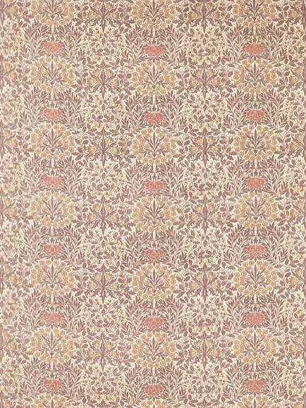 Morris & Co. Daisy & Oak Furnishing Fabric, Chestnut/Primrose