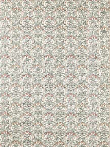 Morris & Co. Oak & Blossom Furnishing Fabric, Thyme/Woad