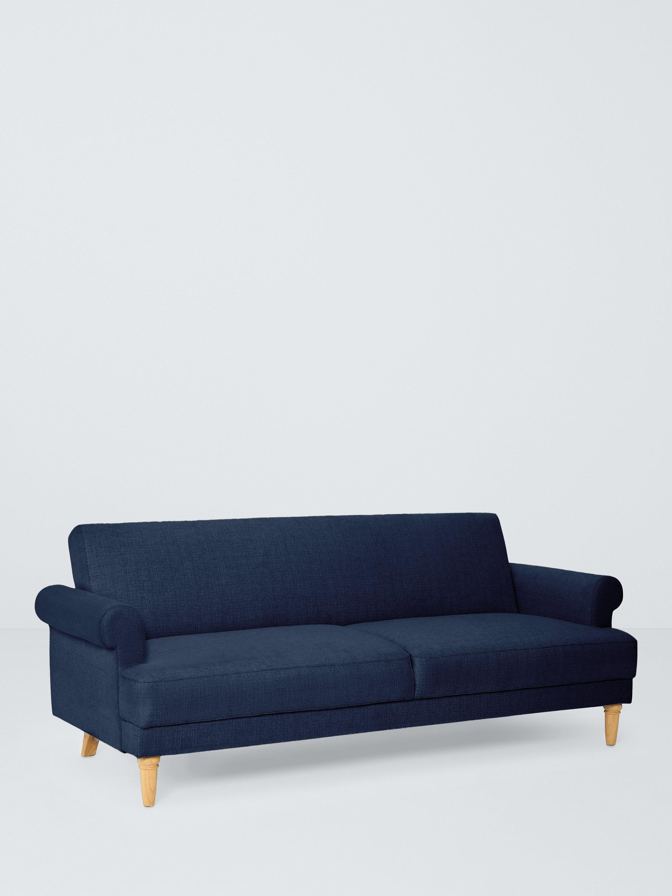 Scroll II Range, John Lewis Scroll II Large Sofa Bed, Navy