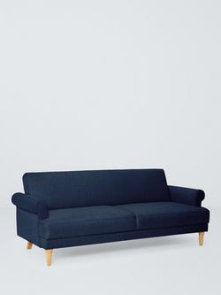 John Lewis Scroll II Large Sofa Bed, Navy, Navy