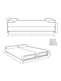 John Lewis Duplet Daybed, Green - view 2, Green