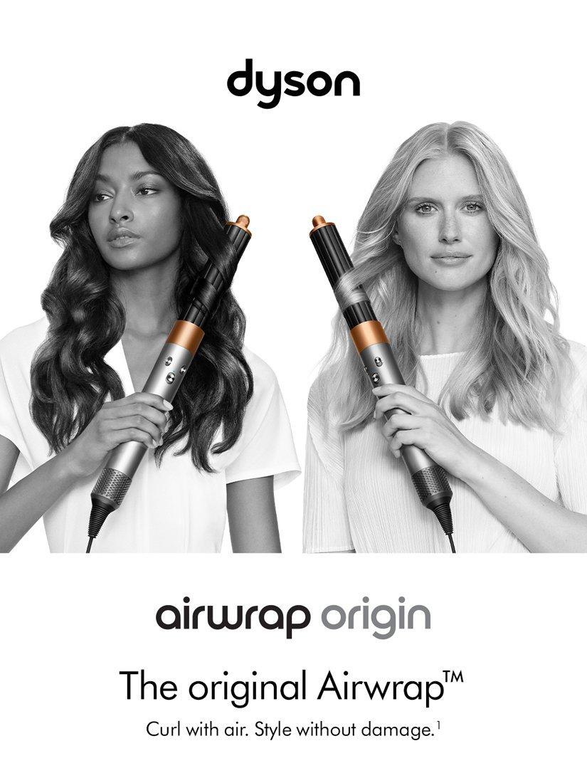 Product image 2 of 7, which shows Dyson Airwrap Origin Hair Styler, Nickel Copper