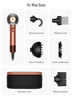 Dyson Supersonic Nural™ Hair Dryer with Diffuser & Presentation Case, Amber Silk - view 2, Amber Champagne