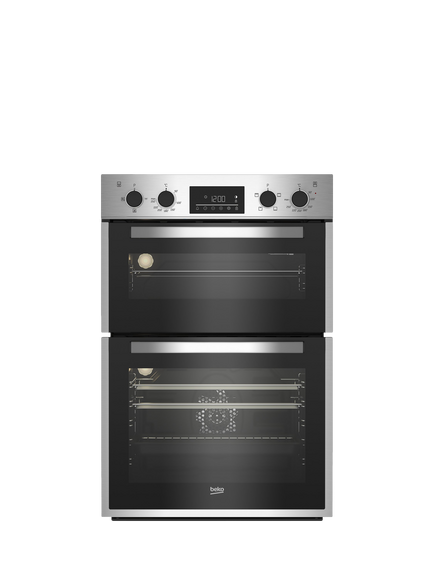 Beko OUTLET BBDF26300 Built In Electric Double Oven, Like New, Stainless Steel, Stainless Steel