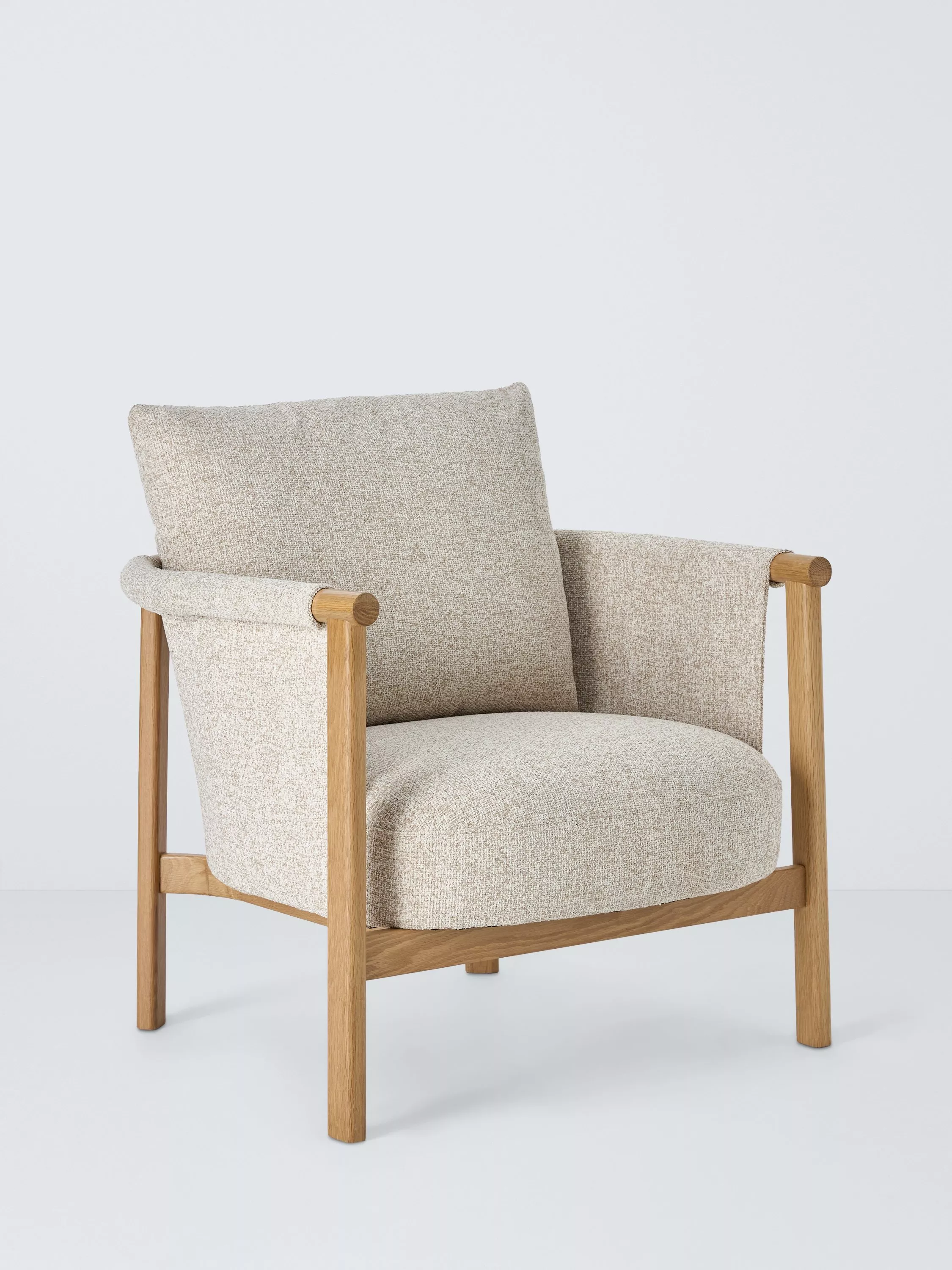 John Lewis Sling Armchair, Light Leg, Natural Texture