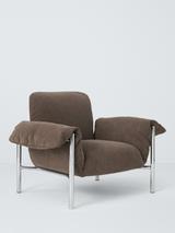 John Lewis Pillow Lounge Armchair, Brown